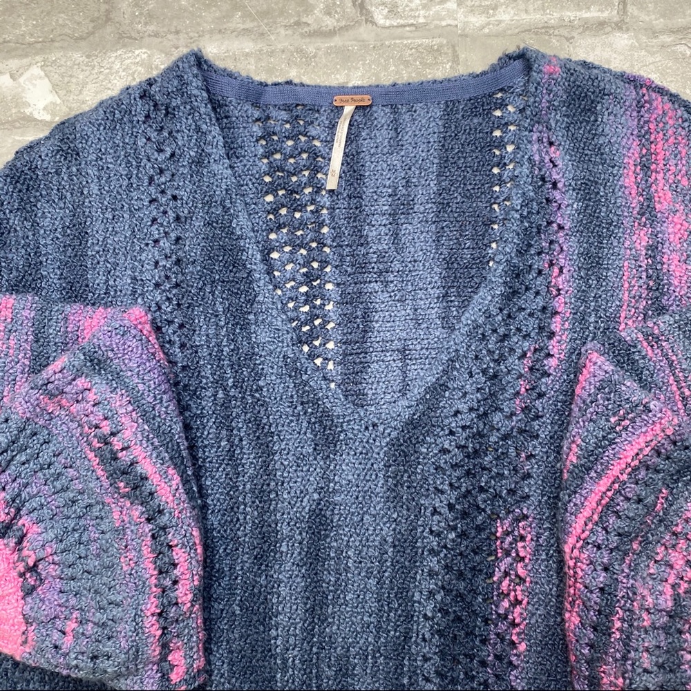 SOLD! Amethyst Sweater in Blue Combo Medium - Picture 5 of 8